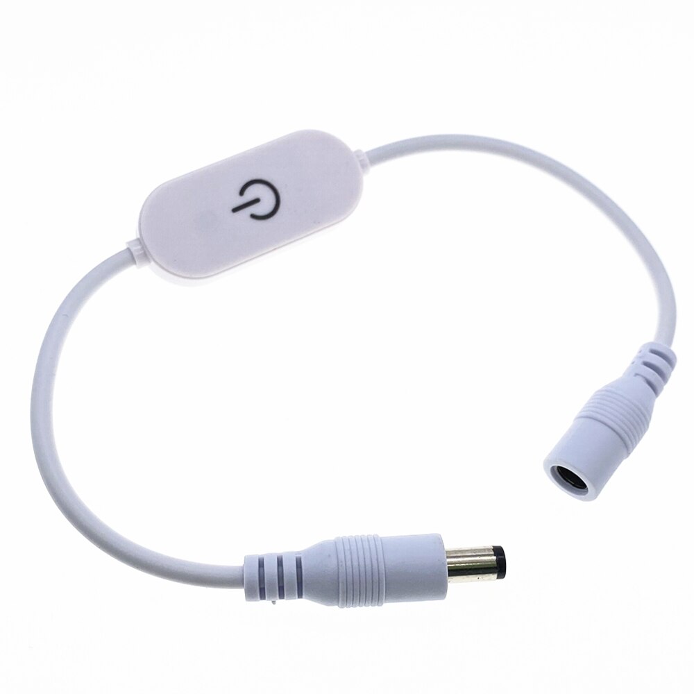 LED Strip Touch Dimmer Brightness Control LED Dimmer Switch 1keys Dimmer 12V-24V Light Switch Adjustment 3528 5050 5630: WHITE