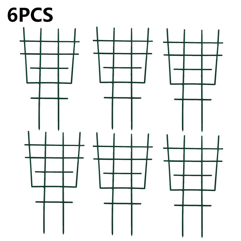 Support décoratif en treillis pour plantes et légumes, 3 styles d'escalade, cadre de Support en plastique revêtu en acier, fleurs et légumes, 1 pièce