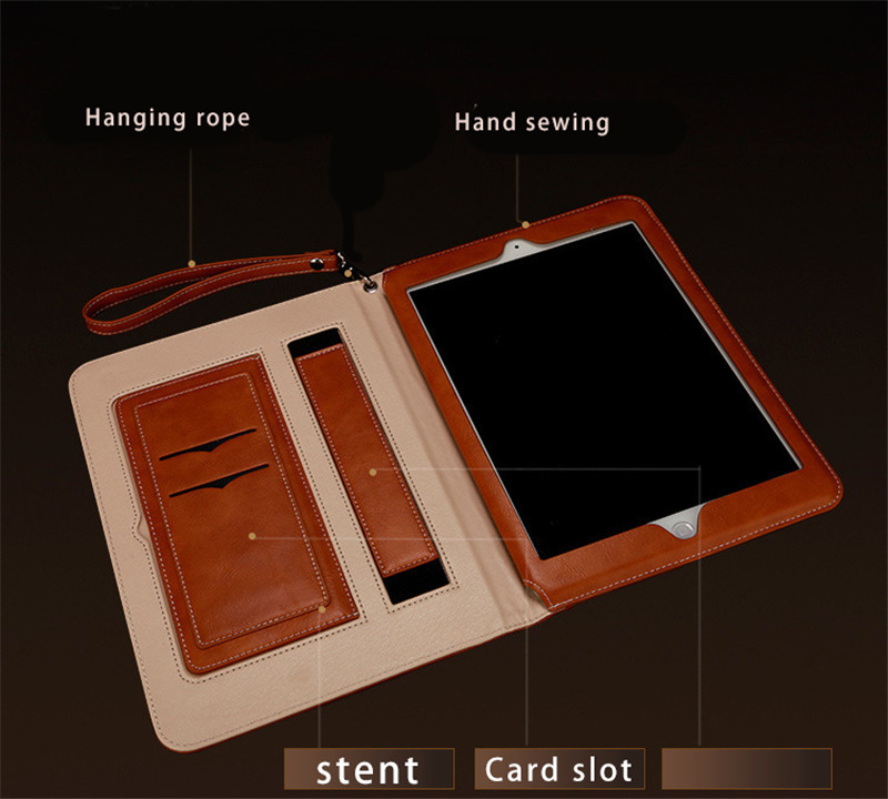Pour IPad 9th 8th 7th 6th Génération Etui Luxe Cuir Portefeuille Tablette pour IPad 9.7 10.2 pour IPad 9 8 7 6 5 Air 2 1 Housse