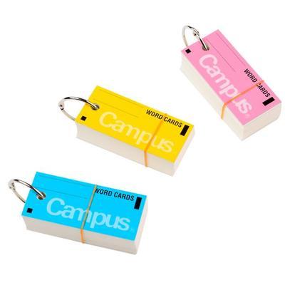 stationery Japanese Portable Campus words Cards Notebook leaflet hoop mini blank notebook pocket book c922: Navy Blue