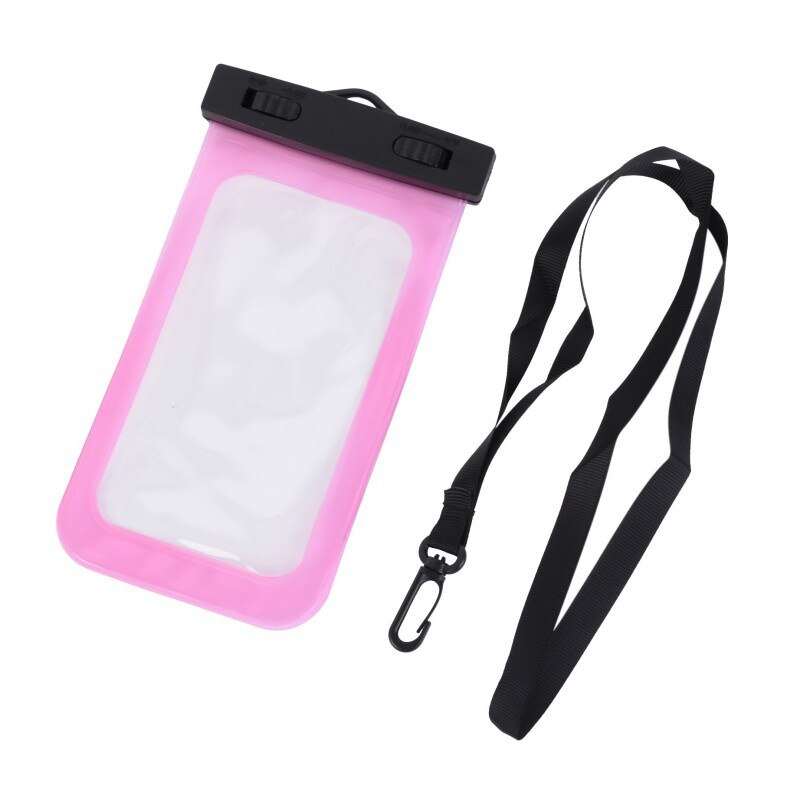 Universal flyde airbag vandtæt bærbar undervands mobiltelefon pose tør taske taske berøringsskærm svømmetasker tør sag: S