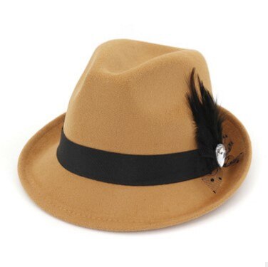 Siloqin panama damkeps höst och vinter trend #39 fedoras enkel fritidsfest för kvinna casquette: Kaki