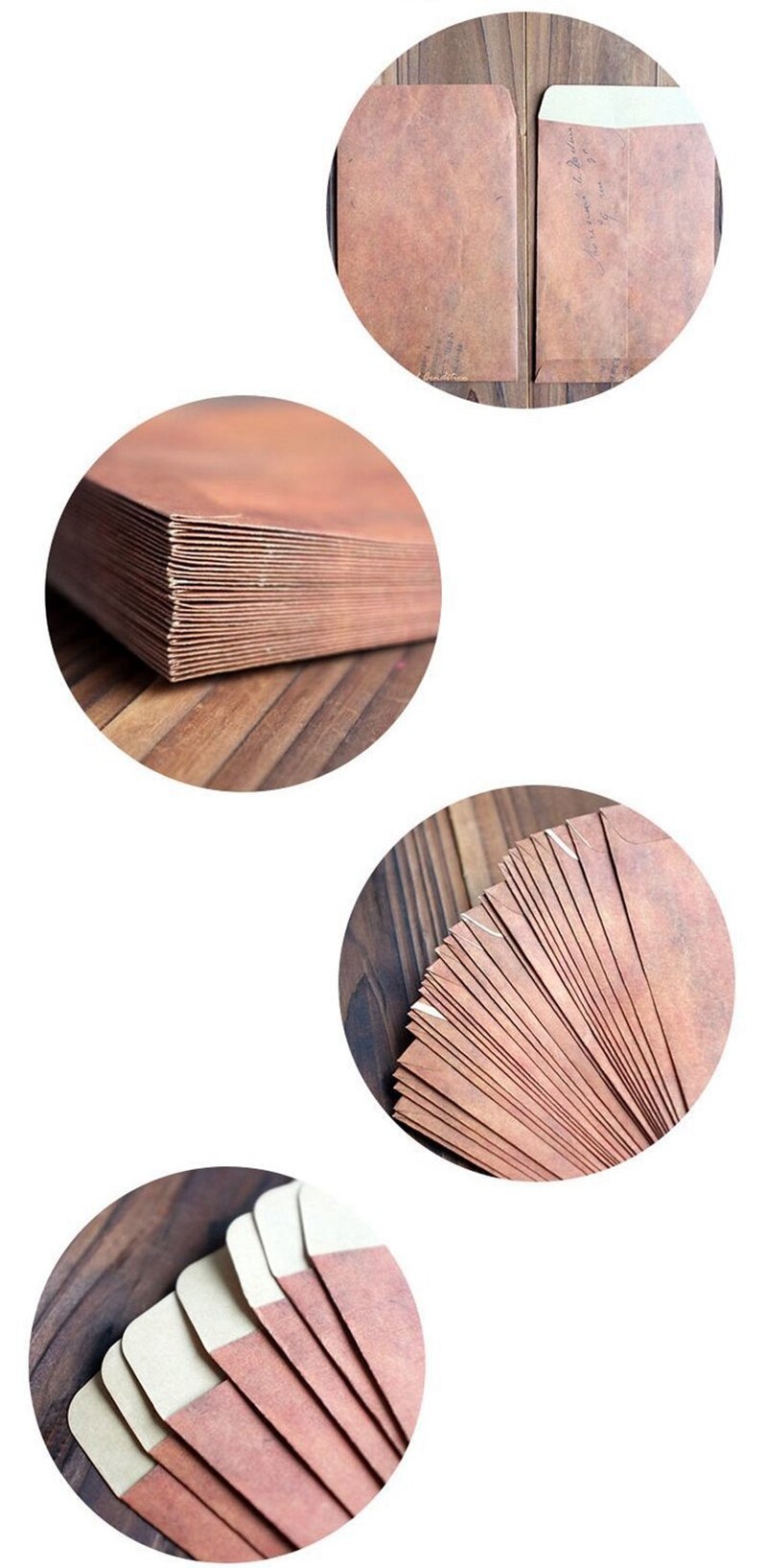 Enveloppe Kraft Vintage Style ancien, enveloppe , enveloppe en papier 50 pièces/lot