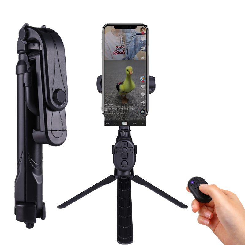 3 In 1 Mobiele Telefoon Selfie Stok Statief Houder Afstandsbediening Uitbreidbaar Monopod Mini Telefoon Houvast Stok Rotatie Selfiestick