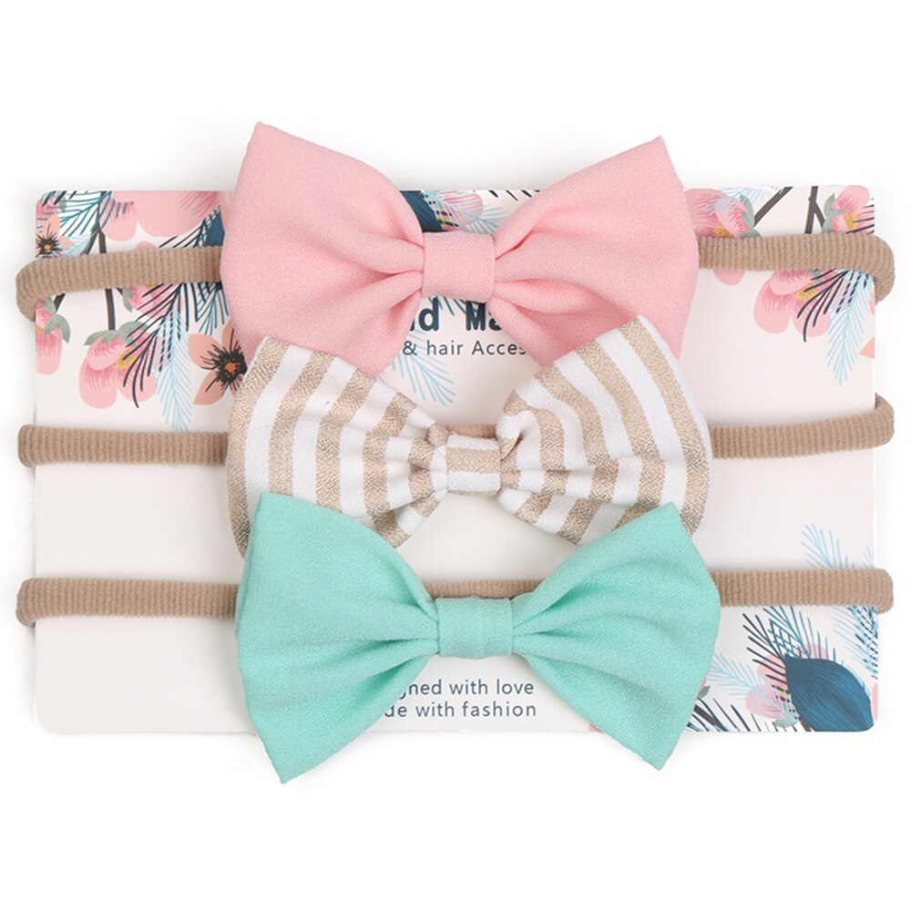 3pcs/lot baby girl headband for newborn babies hair band elastic accessories cotton headwear