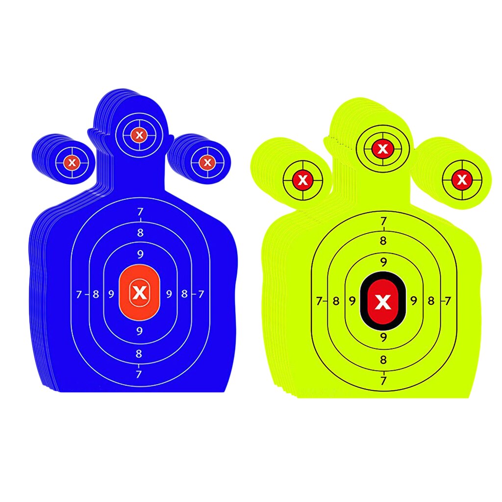 10Pcs Targets Adhesive Paper Sheets For Pistols Rifles BB