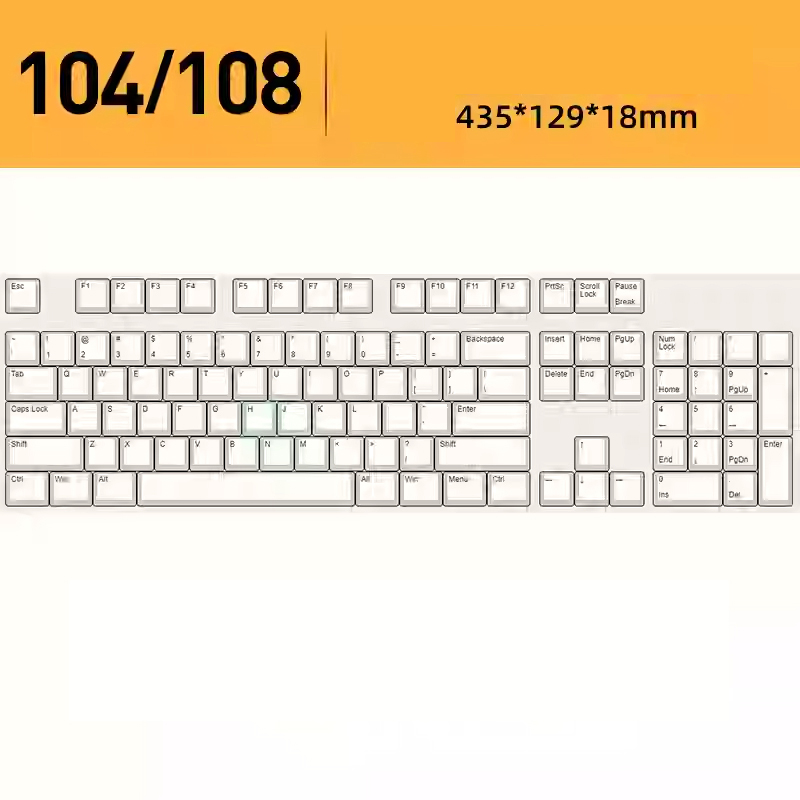 Mechanical Keyboard Dust Cover Acrylic Protecting Shell Bent Compatible With Layout 60 68 87 104 96 WOOTING ROG Azoth IKKI: Yellow