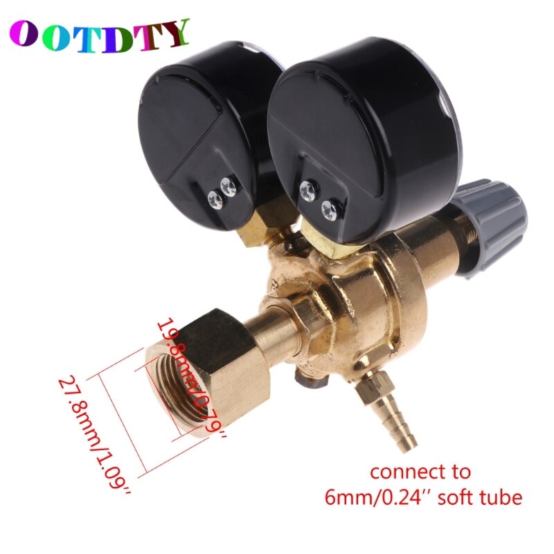Ootdty argon  co2 målere trykkreduksjon mig strømningsmåler kontrollventil sveising regulator