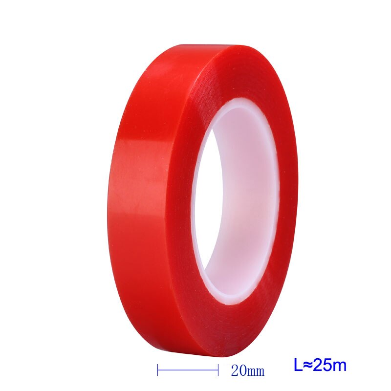 25M Heat Resistant Double-sided Transparent Clear Adhesive Tape Sticker Mobilel Phone Repair Tape 2mm 4mm 6mm 8mm 10mm 12mm 15mm