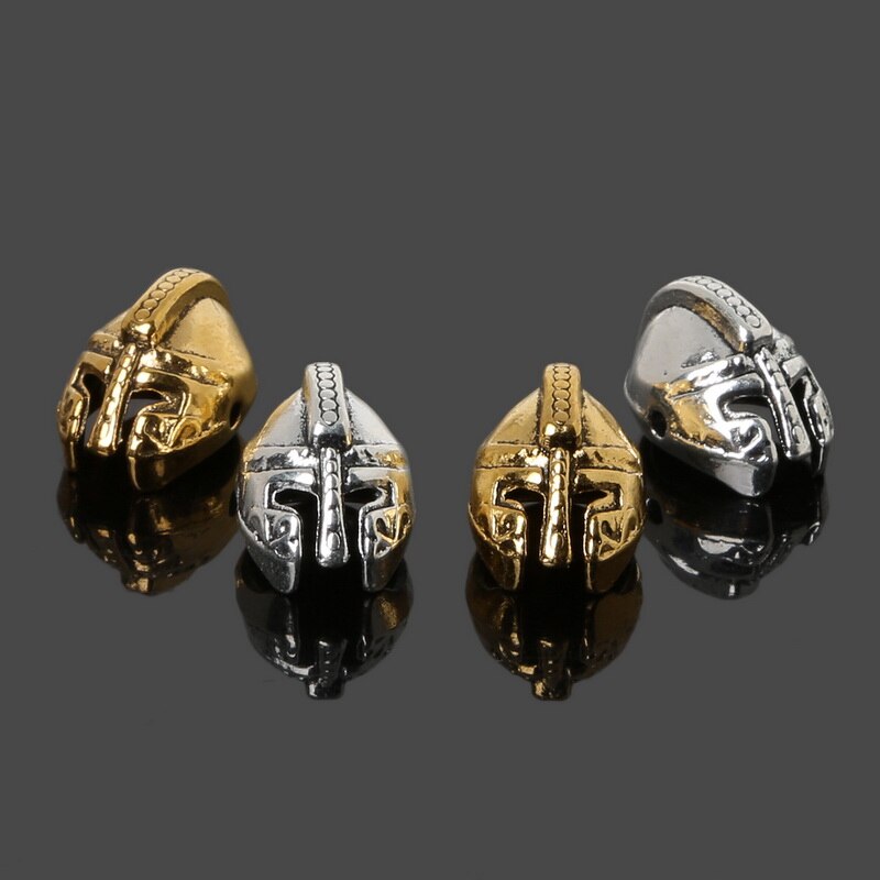 10pcs di Colore Oro Antico 11x16mm Romano Armatura Guerriero Gladiator Helmet Branelli Del Distanziatore Del Pendente Pendenti E Ciondoli per il Braccialetto monili Che Fanno