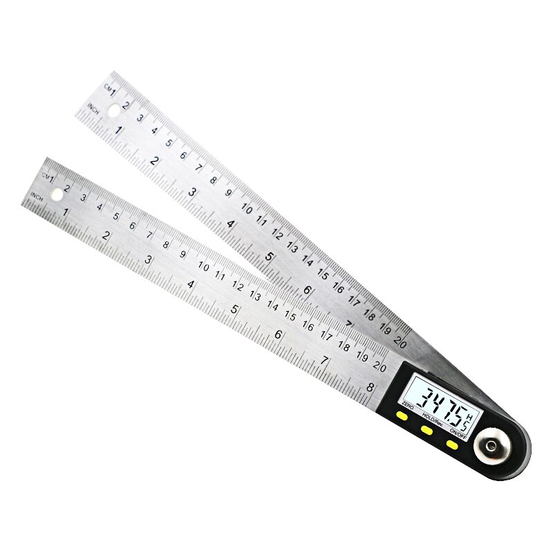 Digital Angle Ruler Finder Meter Protractor Inclinometer Goniometer Electronic Angle Gauge Stainless Steel: Default Title
