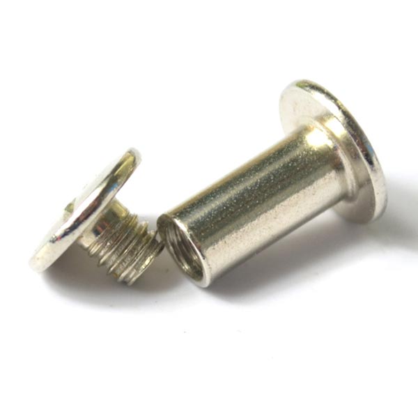 10PCS Nickel Binding Chicago Screws Nail Rivets Photo Album Leather Craft For