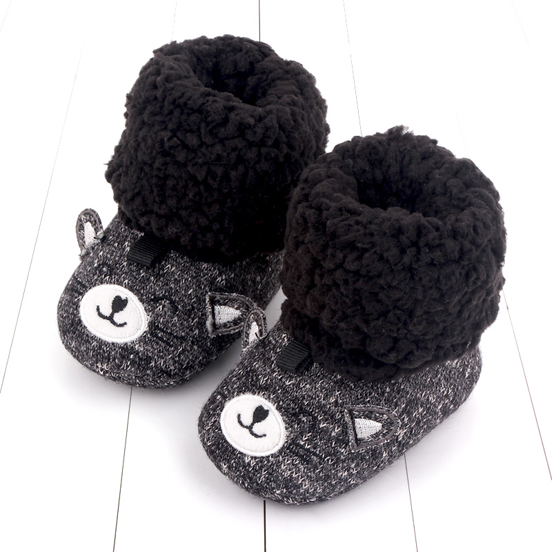 Snowboots Winter Baby Mode Warme Laarzen Pasgeboren Baby Wieg Schoenen Baby Eerste Wandelaars Warme Schoenen Baby Schoenen: B / 6-12Month