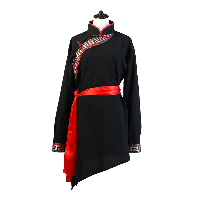 Chiński Folk kostium taneczny Unisex występ na scenie praktyka konkurs odzież 4 kolor z długim rękawem mongolski taniec odzież: Color4 / M