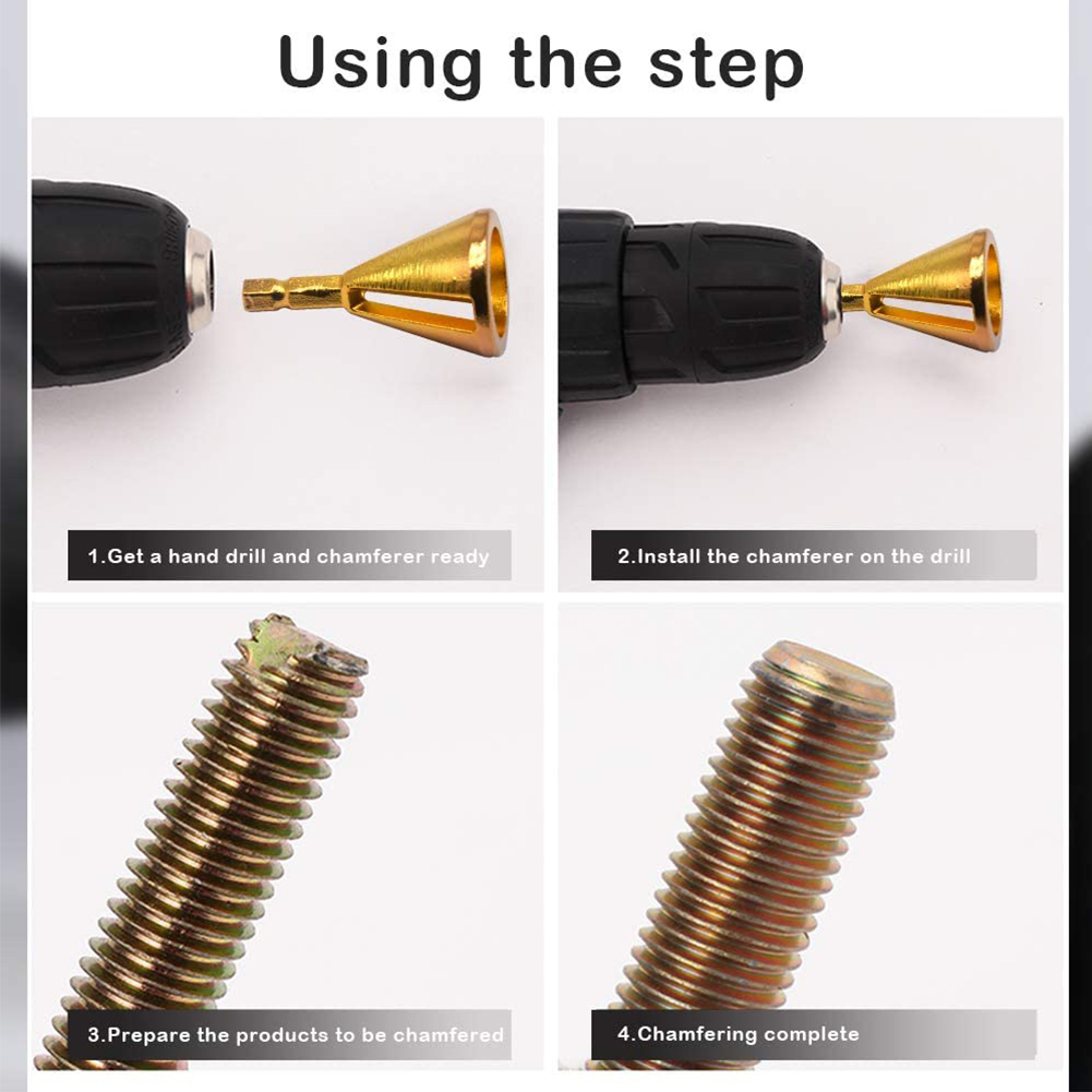 Hex Handle HSS Deburring External Chamfer Tool Stainless Steel Remove Burr Tools for Metal Drilling Tools