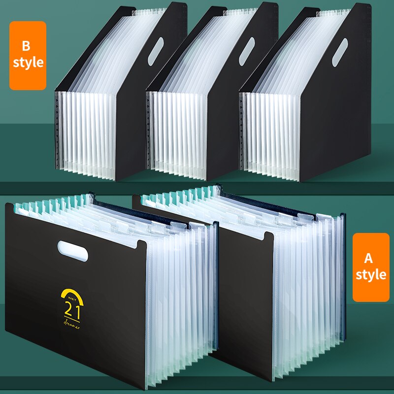 Sac multi-couches pour étudiants, boîte de rangement pour organiser les papiers de test, fichiers de données multifonctionnels de grande capacité, inserts portables