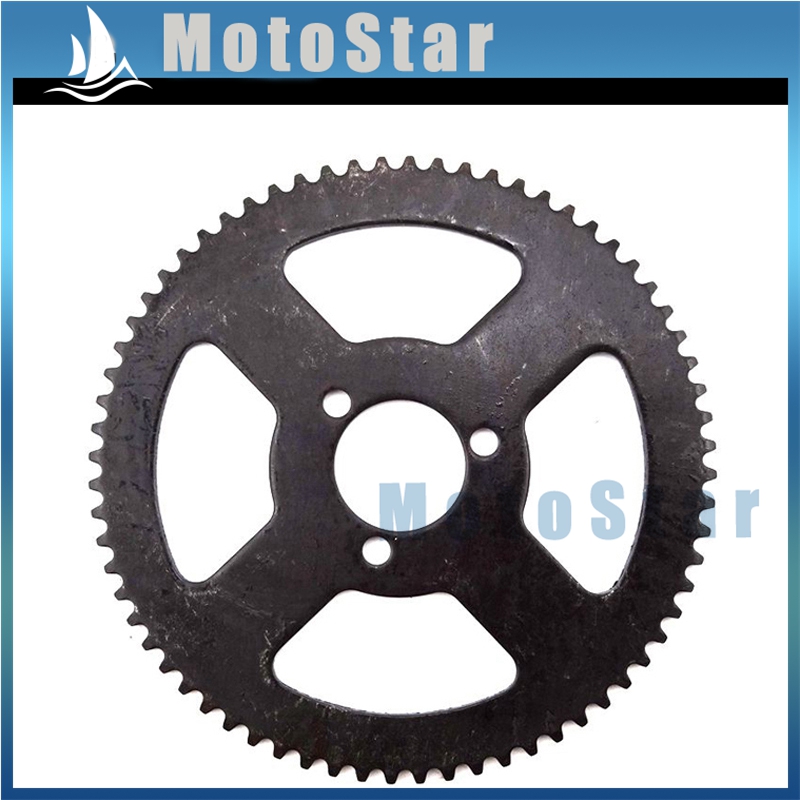 29mm 68 Tooth 25 H Stahl Hinten Kettenrad Für 2 Hub 47cc 49cc Chinesische Pocket Bike Goped Roller mini ATV Quad 4 Wheeler