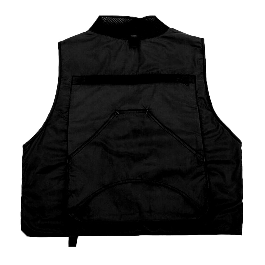 Fishing Vest Quick Dry Fish Vest Memory Fabric Waistcoat Multi-Pockets Casual Jacket for Work Fishing Photographer Journalist