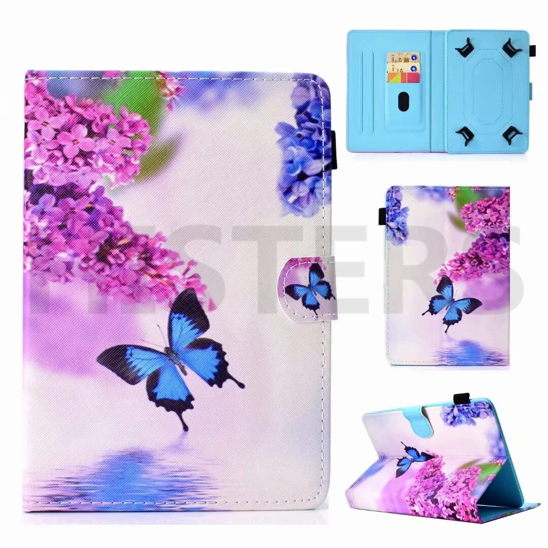 Universal Cover for 7 inch Tablet Samsung Galaxy Tab A6 E 4 3 2 7.0/Lenovo Tab E7 4 3 2 7 ESSENTIAL/Huawei Mediapad T3 T2 T1 7.0: STYLE 2-CKHD