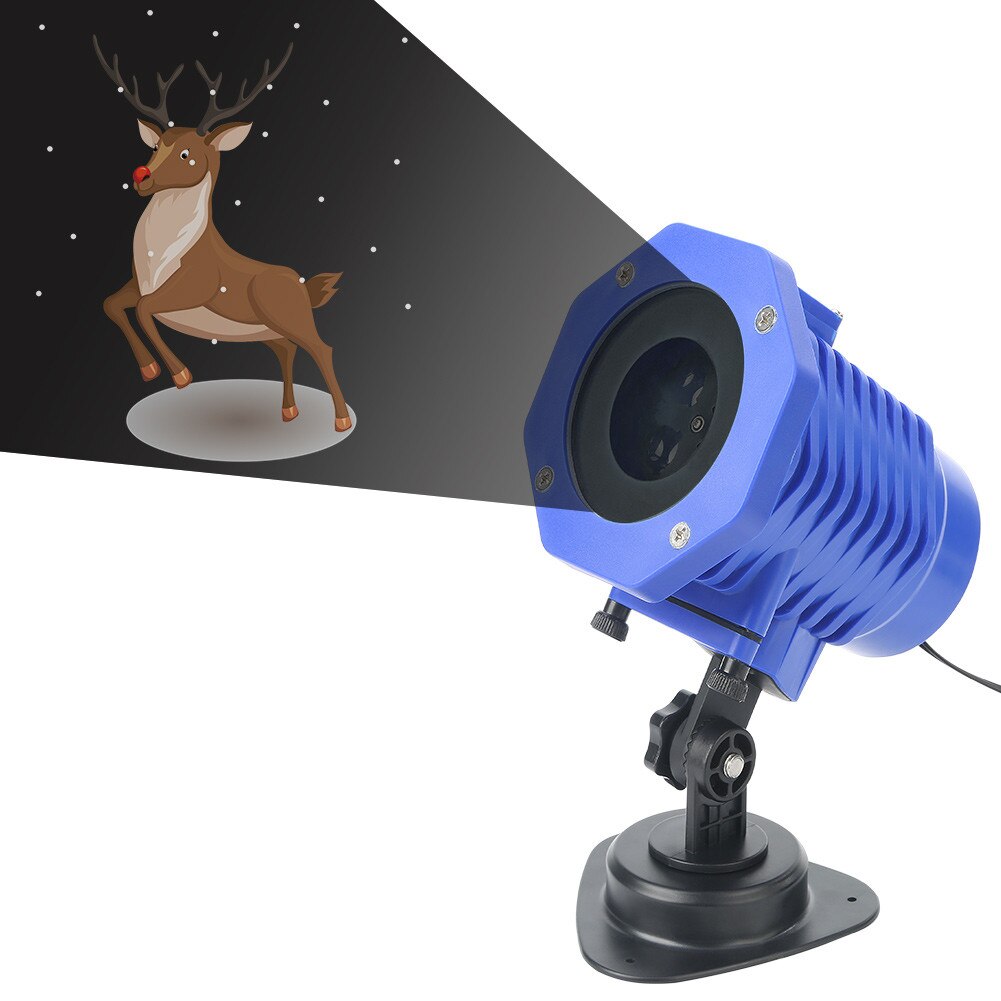 Rotating Projection Led Lights 8PCS Pattern Lens Festive Atmosphere Decoration