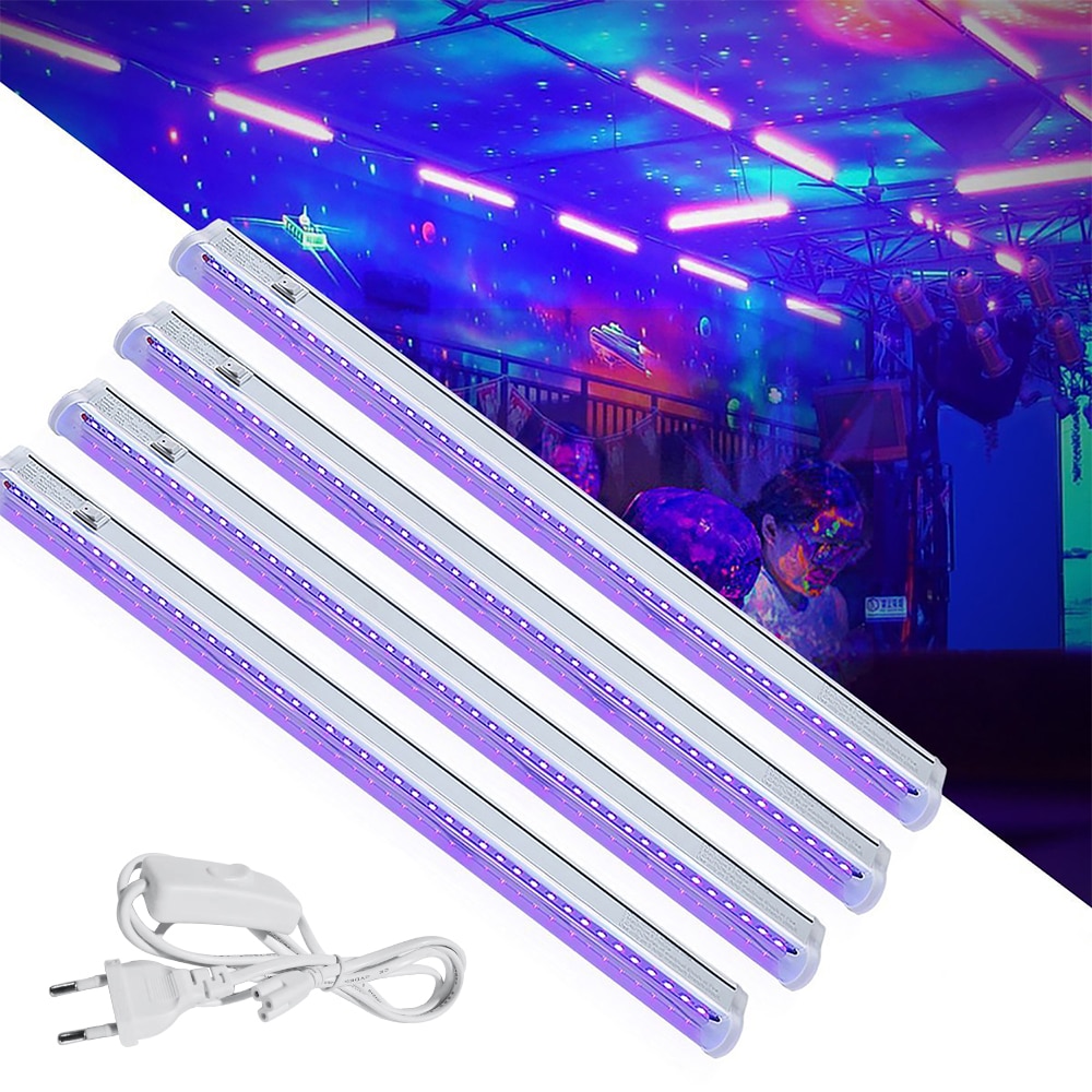 24 LED Black Lights 6W Portable Black Light For UV Art Blacklight Ultraviolet Lamp For DJ Party Black Bulbs