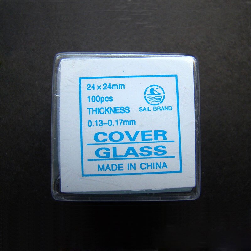 Microscope Glass Slide Cover Slips Blank Slides Microscope Accessories 100pcs 18x18mm 20x20mm 22x22mm 24x24mm