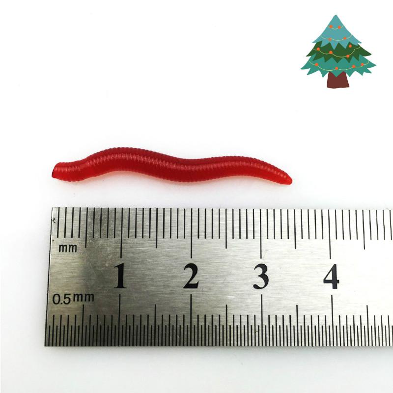 50 or100pcs Lifelike Fishy Smell Red Worms Soft Bait Simulation Earthworm Carp Bass Fishing Lures Artificial Silicone Pesca