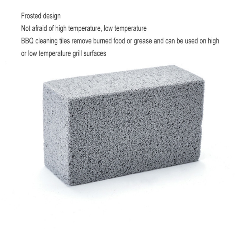 BBQ Cleaning Stone Handheld Clean Brick Decorates BBQ Grill Cleaning Brick Block Portable BBQ Racks Stains Grease Cleaner
