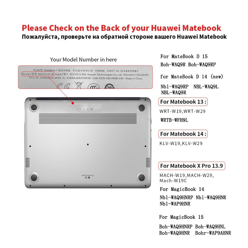 Funda para portátil Huawei Matebook D14 D15 , carcasa transparente mate dura para portátil Matebook D 14 D 15