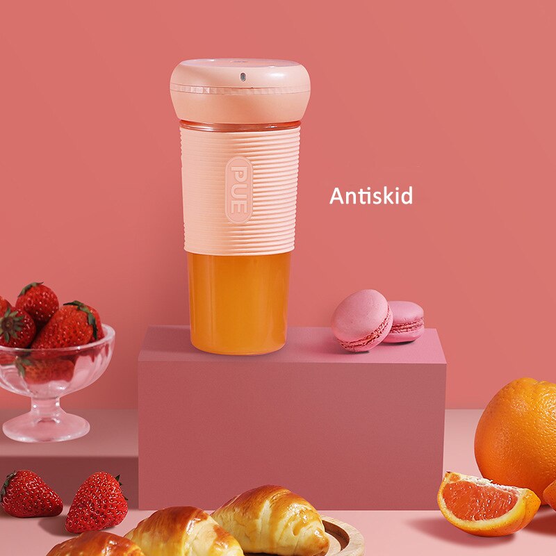 Kbxstart 350ml multifunctionele draagbare sapcentrifuge beker licht smoothie blender draadloos usb oplaadbaar fruit extractor mixer machine