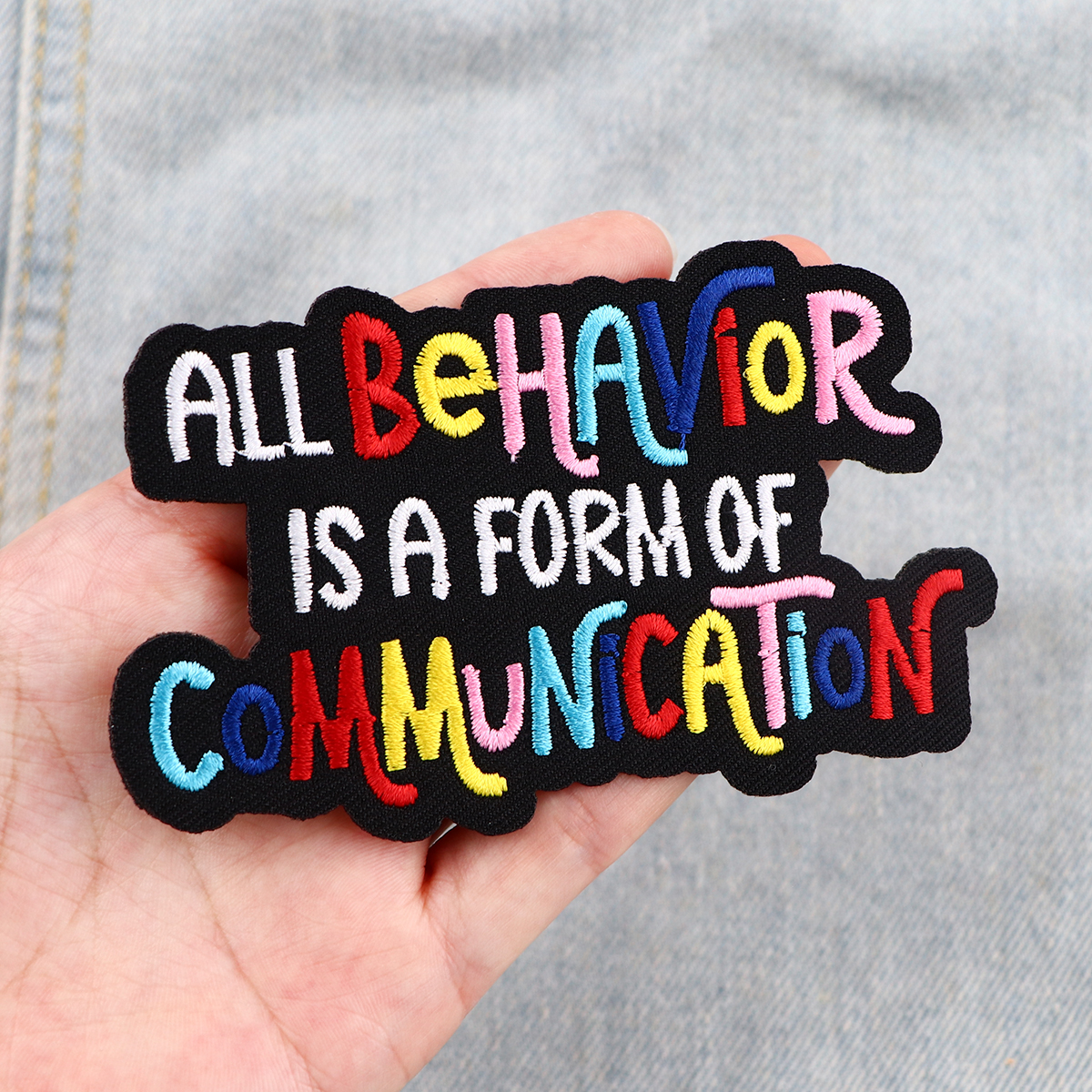 Patch d'oie drôle patchs brodés de dessin animé pour vêtements bricolage fer sur patchs pour vêtements lettres Patch autocollants