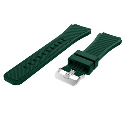 22mm Soft Silicagel Sports Watch Band Strap For Huami Amazfit Stratos Smart Watch for Amazfit Pace Stratos 2/2S Straps Bracelet: Army green