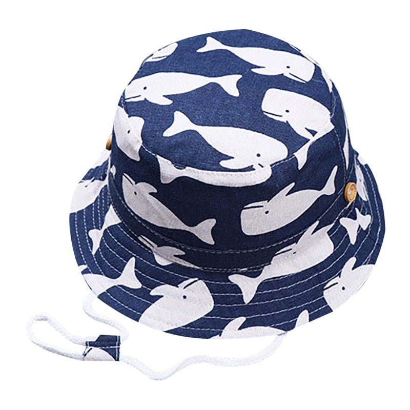 Pojkar keps sommar barn bebis solhatt unisex strand flickor hink hatt tecknad spädbarn mössa