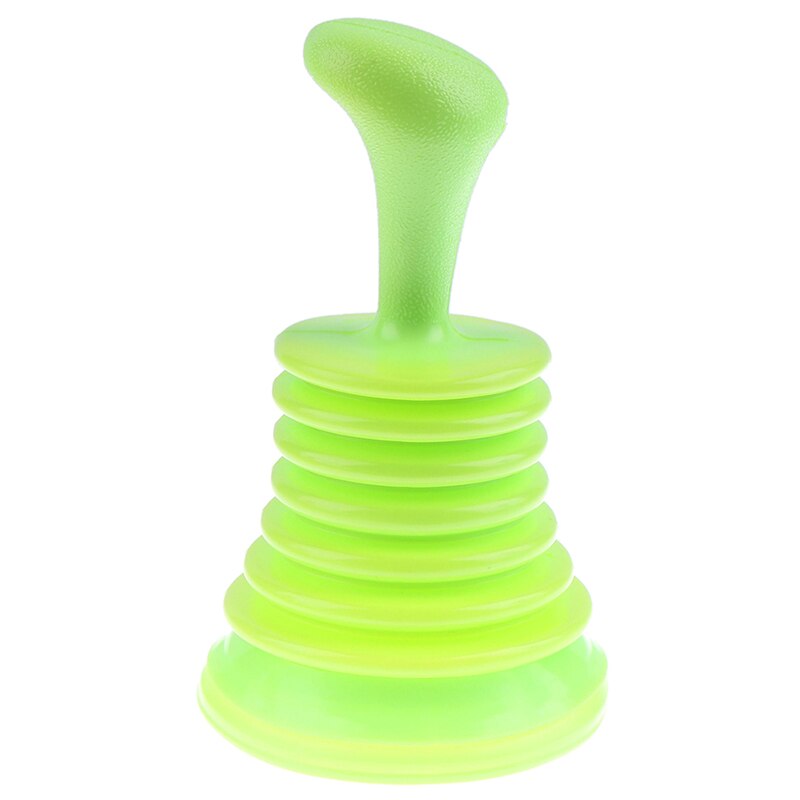 Familie gootsteen afvoer pijpleiding baggermachine beker zuiger gootsteen afvoer reinigers zuig toilet borstel zuignappen toilet ontstopper: Lichtgroen