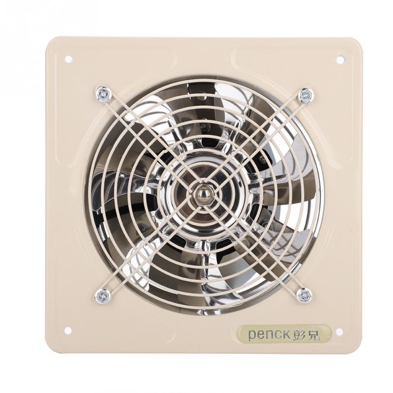 6 inch Exhaust Fan 40W 220V Exhauster Wall Mounted Low Noise Home Bathroom Kitchen Air Vent Ventilation High: White