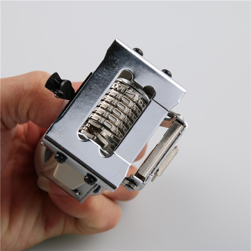 Macchina numerica 6 posizioni numeratrice automatica nella pagina di codifica numerica capitolo macchina per marcatura timbro digitale