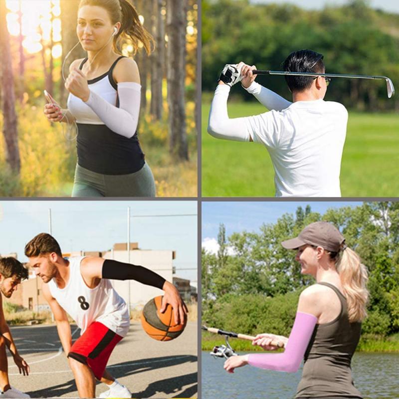 Arm Warmers Outdoor Sports Sportswear Unisex Cooling Arm Sleeves UV Arm Cover for Running Cycling Sports Safety