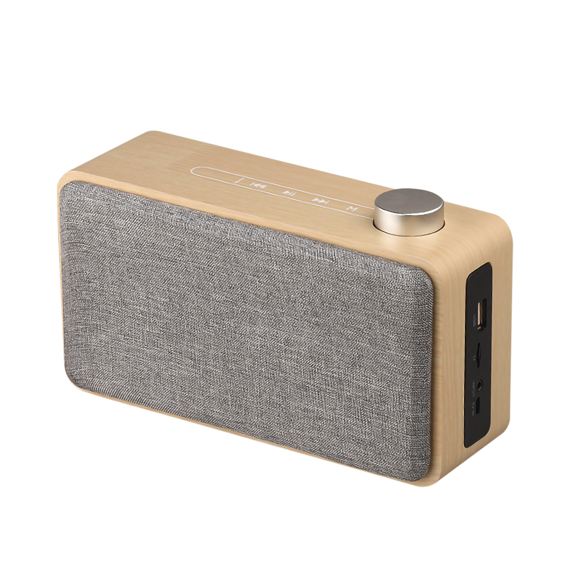 Retro Wooden Wireless Bluetooth Speaker Touch Operation 70MM Loudspeaker Home Stereo Audio Speakers