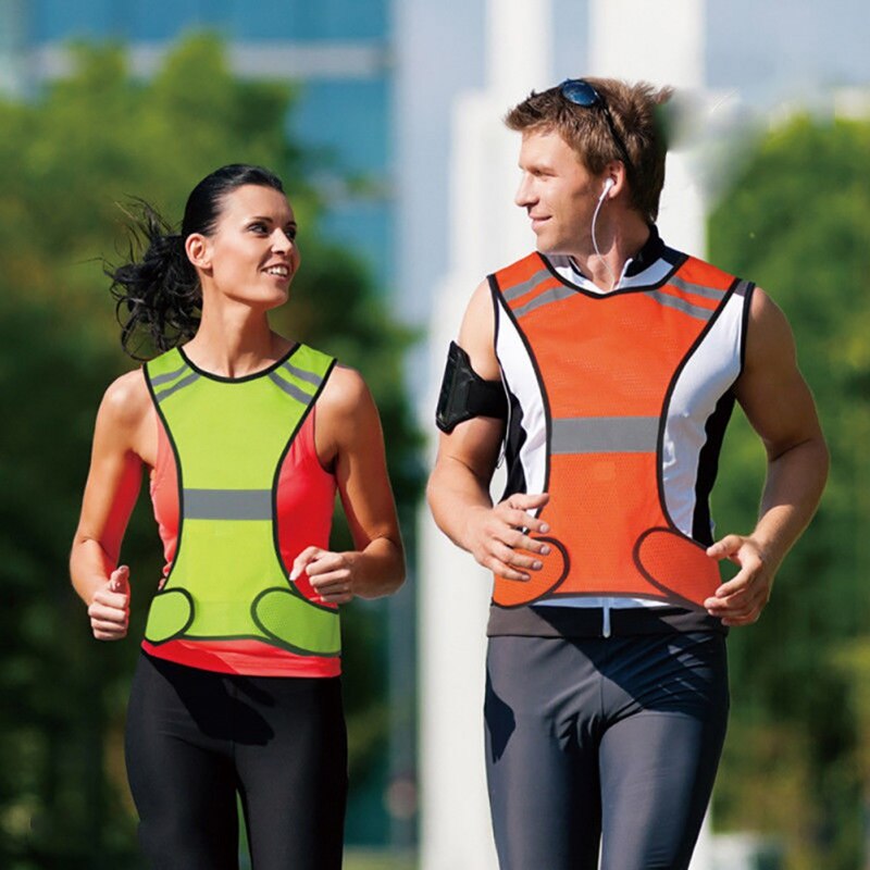 Lauf Weste Hohe Sichtbarkeit LED Reflektierende Sicherheits Weste Jacke Männer Frauen Nacht Laufen Radfahren Weste