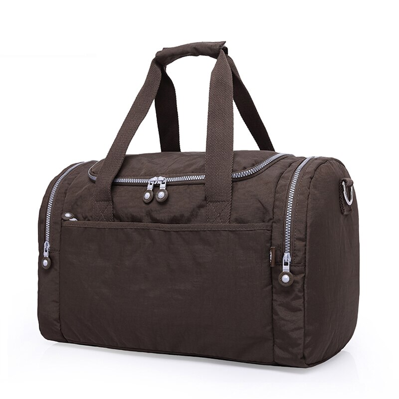 TEGAOTE – sacs de voyage grande capacité pour femmes, 2022, sac de voyage imperméable, sac de voyage, fourre-tout décontracté, grand voyage de week-end, sac touristique: Marron