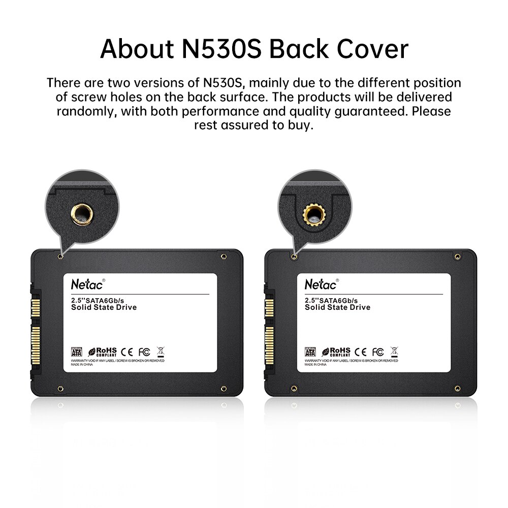 Netac ssd 1tb 2tb ssd sata 480gb 512gb ssd-festplatte 2.5 sata 3 interne solid-state-laufwerke für laptop-computer