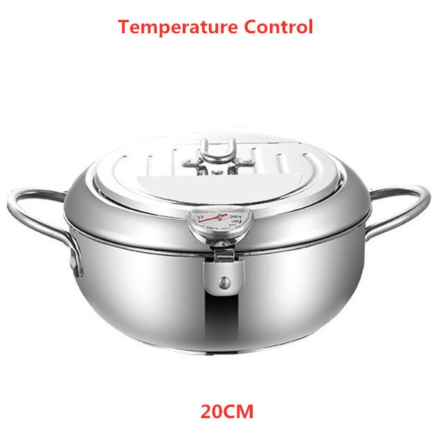 Køkken frituregryde termometre tempura frituregryde temperaturregulering stegt kyllingekande madlavningsredskaber rustfrit stål: 20cm