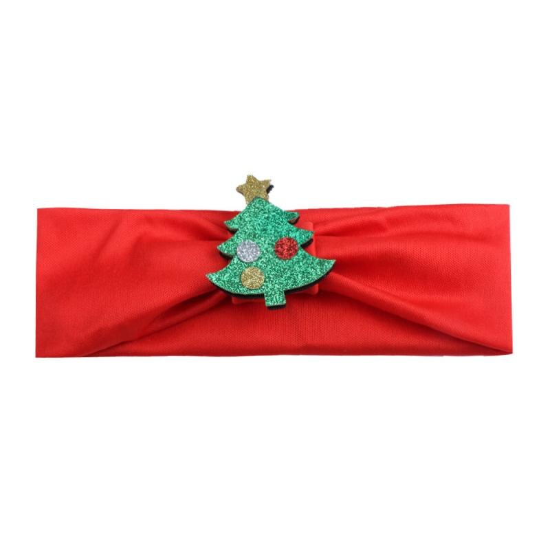 Moda quente crianças bebê menina elástico bandana árvore de natal papai noel headwear recém-nascido stretchable acessórios de cabelo: D