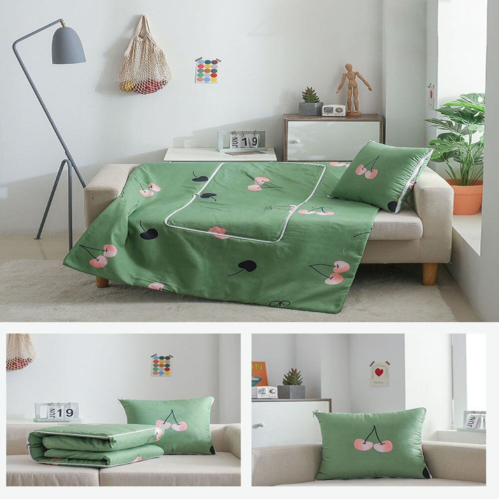 Kussen Quilt Tweeërlei Gebruik Kantoor Siësta Deken Sofa Auto Reizen Camping Kussen Airconditioning Zomer Quilt Multifunctionele
