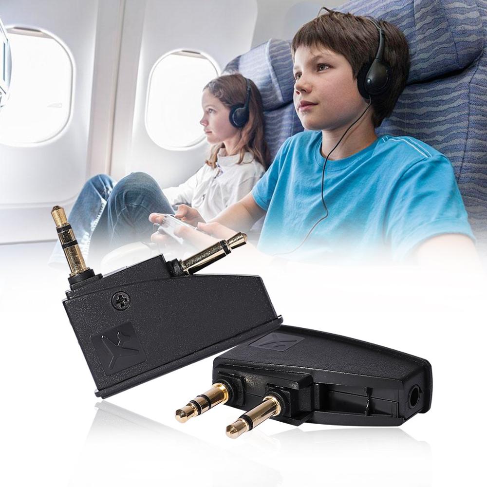 Airplane Airline Flight Headphones Stereo 3.5mm Adapter for Bose 700 QC45 QC2 QC20 QC3 QC15 QC25 QC35 OE2 OE2I AE2 AE2I AE2W