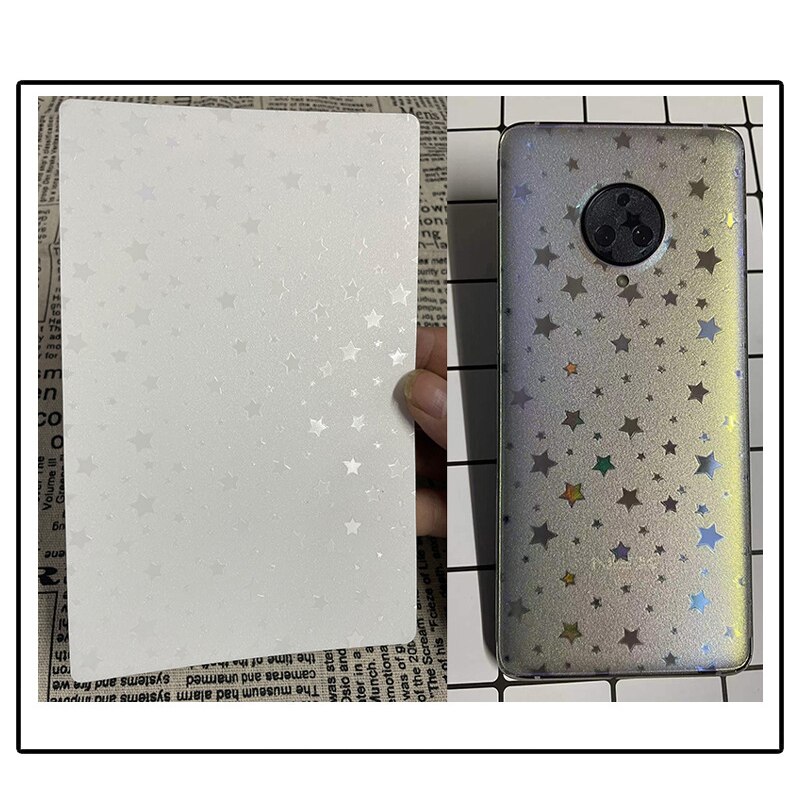 50Pcs 3D Transparant Reliëf Terug Film Sticker Voor Alle Snijmachine Universal Decoratieve Back Cover Protector Flim Skin: MTX