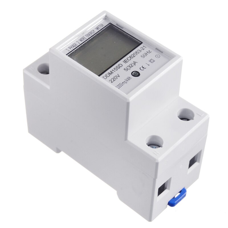 Energy Meter KWH-Watt Electric Meter 1 Phase Approved For DIN rail 5 (32) A 230V Single Phase Din Rail KWH Watt Energy Meter