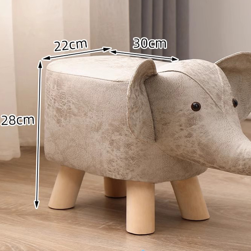 Sillas de madera hasta la rodilla para niños, asiento de comedor de conejo, mesas de asiento de madera para niños, silla nórdica para bebé, muebles de habitación para niños pequeños