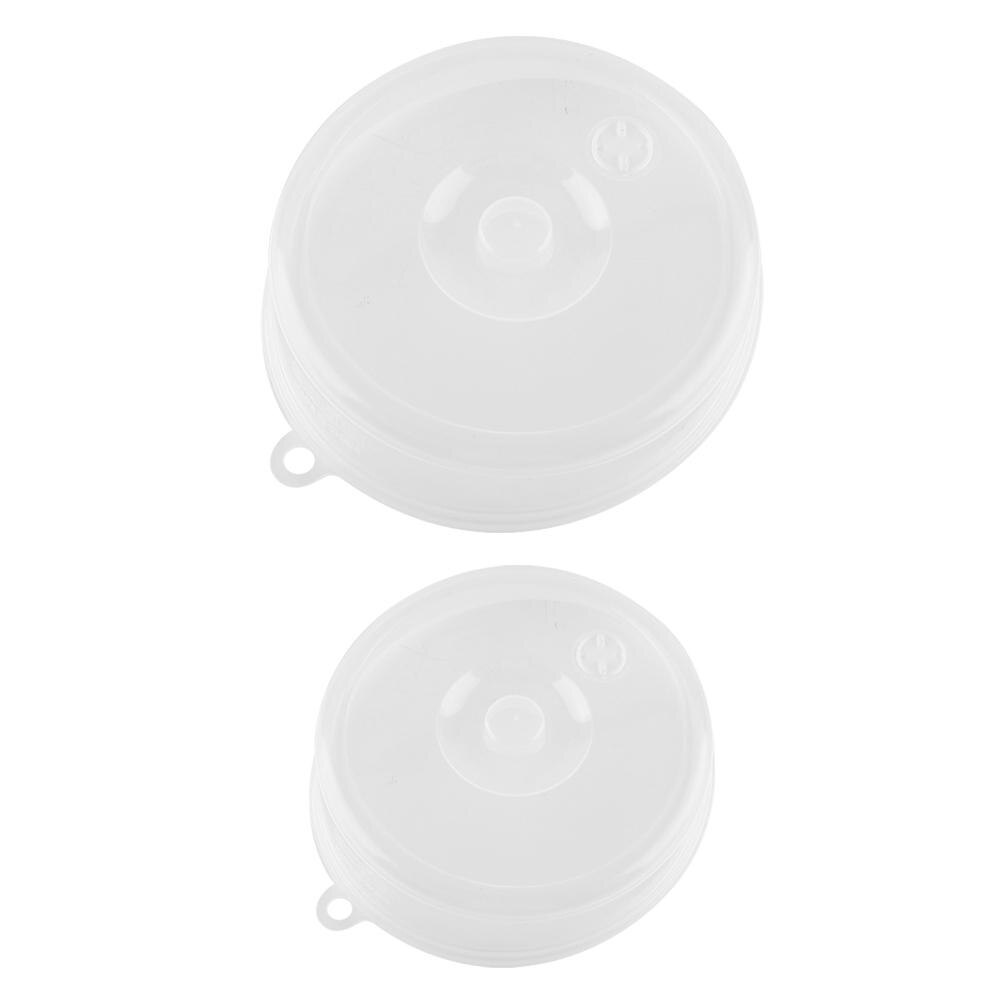 Plastik mikrobølgeovn speciel opvarmning olietæt låg plast forsegling låg køleskab fad skål låg hjem køkken mad låg