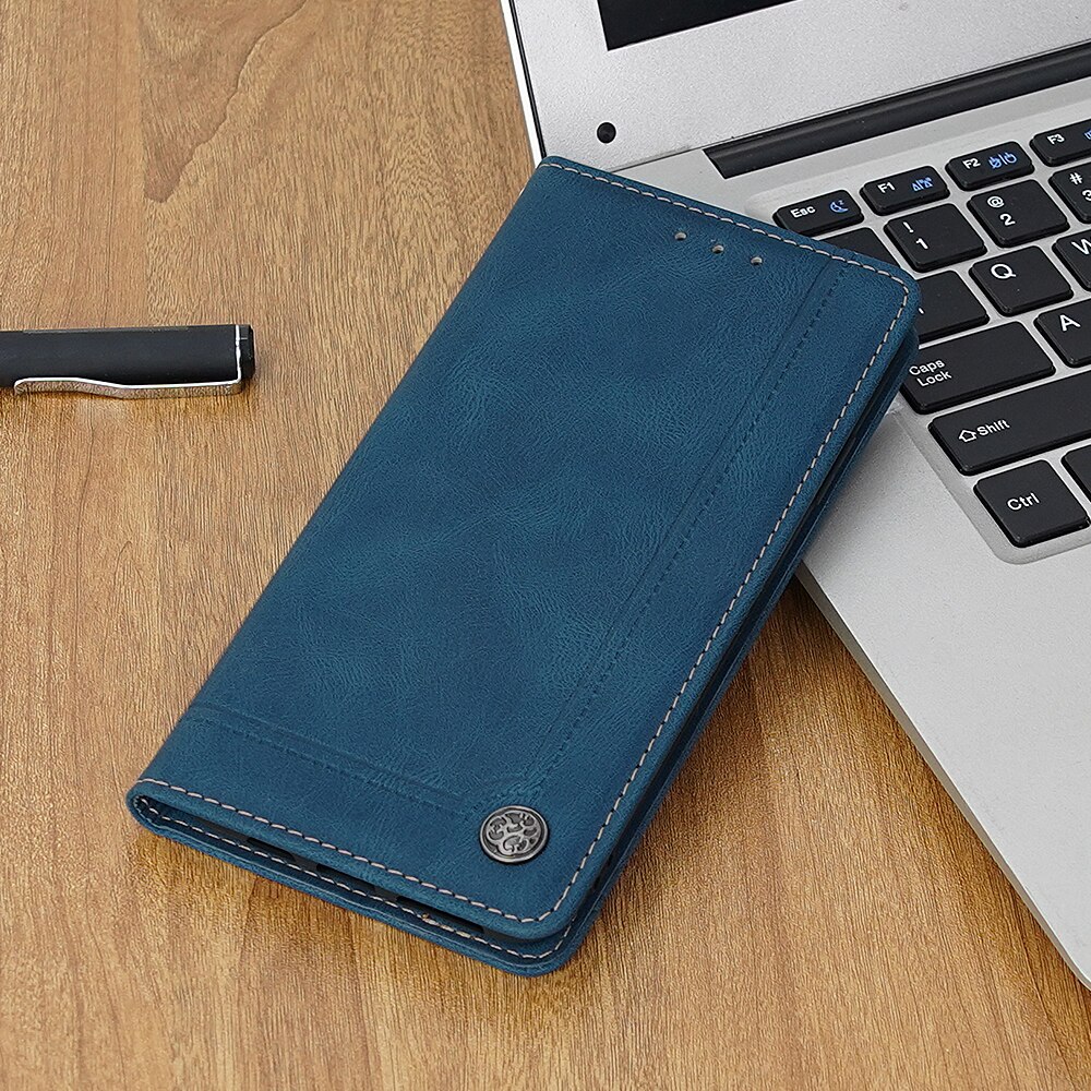 Flip Wallet Case for Doogee N10 N20 N30 N40 Pro Y9 Plus X95 X96 Pro X55 Shoot 1 Cover Leather Book Magnet Phone Bag Coque Funda: Doogee Shoot 1 / Blue